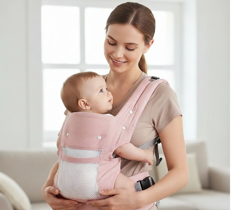 Tavalax daugiafunkcė ergonominė kūdikių nešioklė su kvėpuojančiu tinkleliu ir nuimama galvos atrama