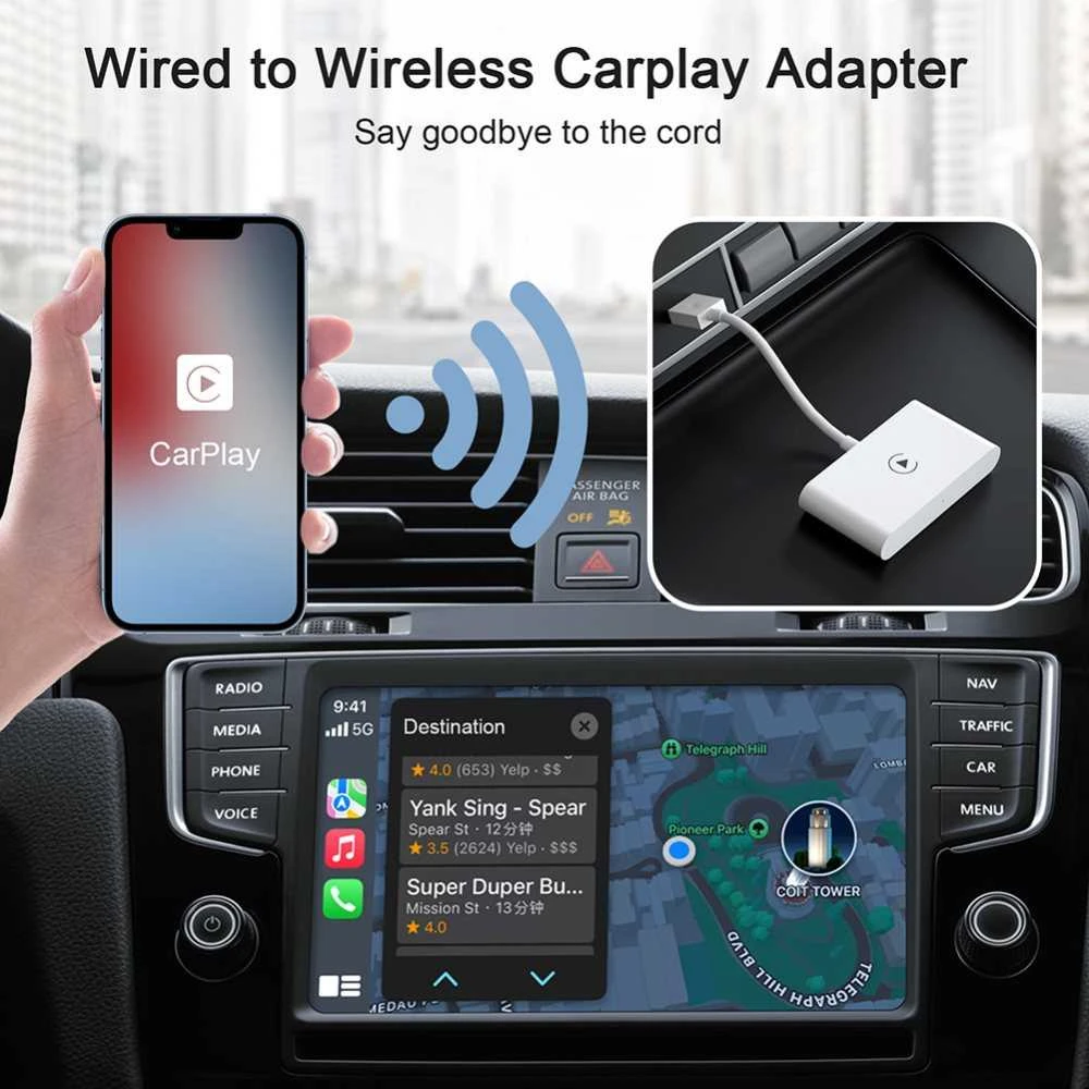 Tavalax iPhone Automobilio Adapteris Carplay