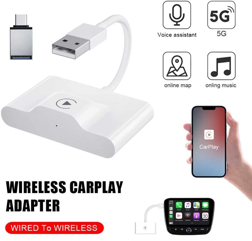 Tavalax iPhone Automobilio Adapteris Carplay