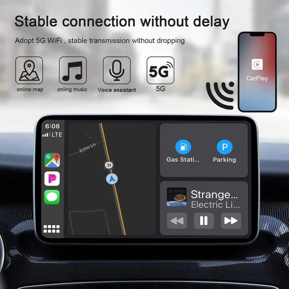 Tavalax iPhone Automobilio Adapteris Carplay