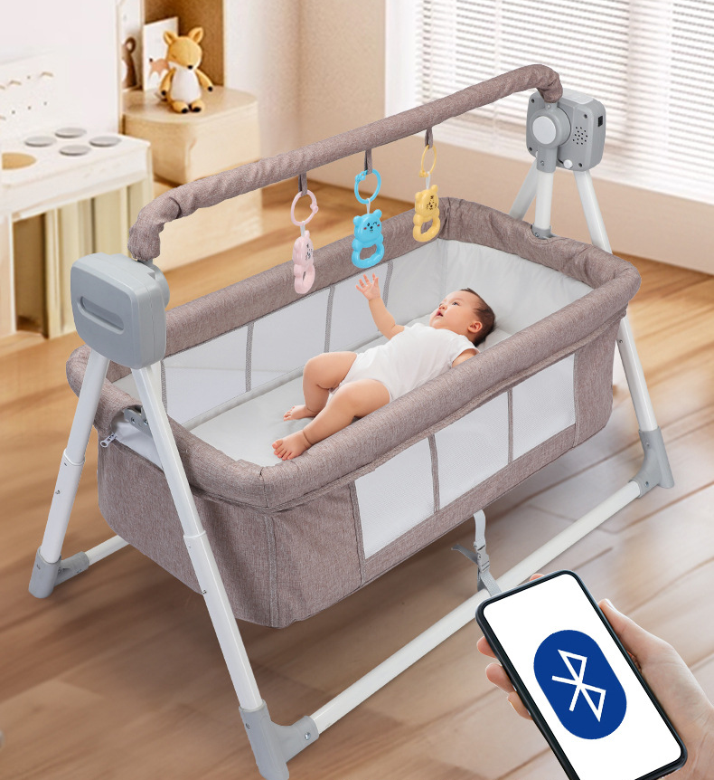 Tavalax Smart Cradle – išmanioji kūdikių supamoji lovytė su Bluetooth muzika ir nuotoliniu valdymu