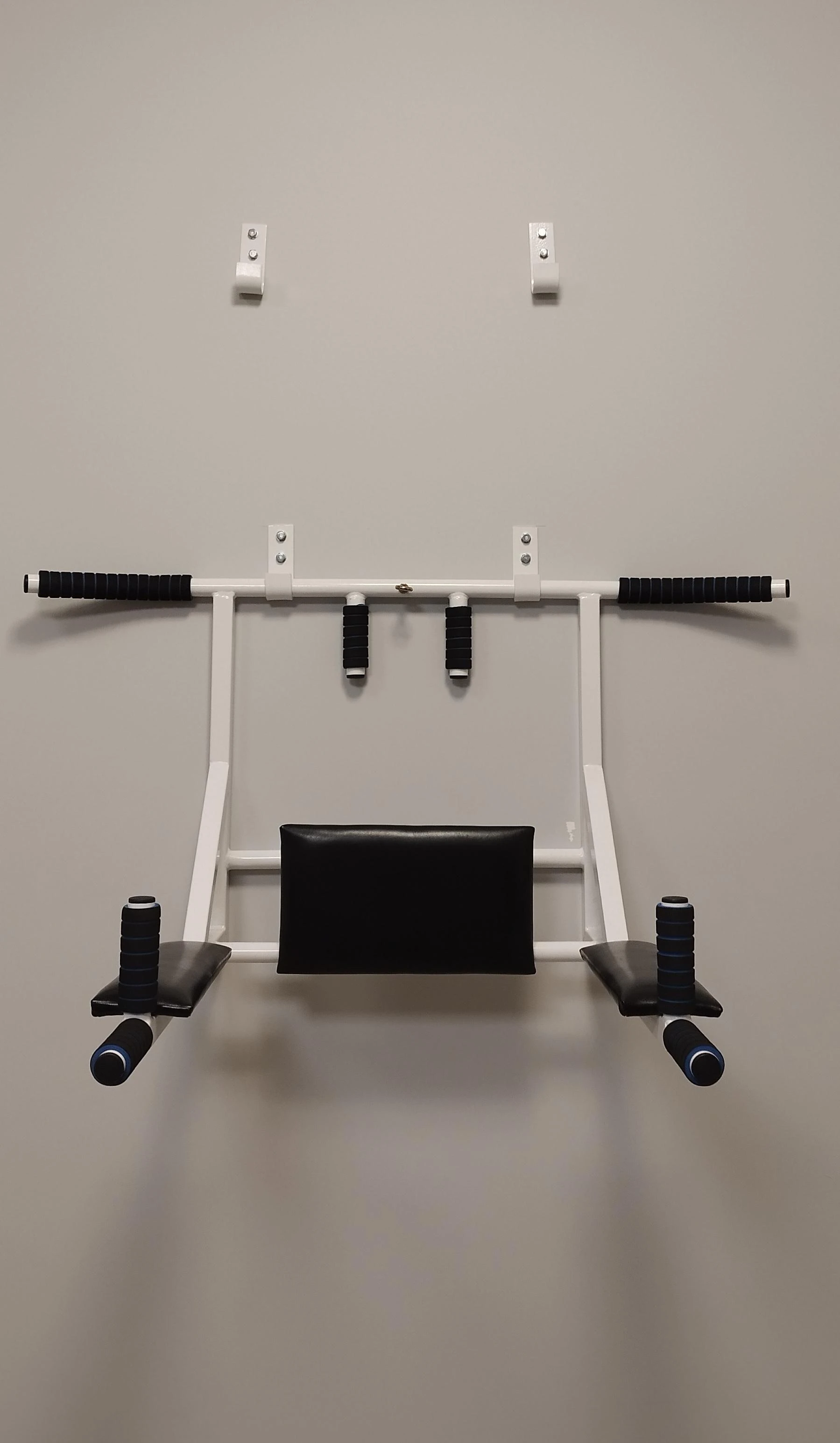 Prie sienos tvirtinamas skersinis + lygiagretės SANRO PRO 3 IN 1 Baltas, iki 200kg