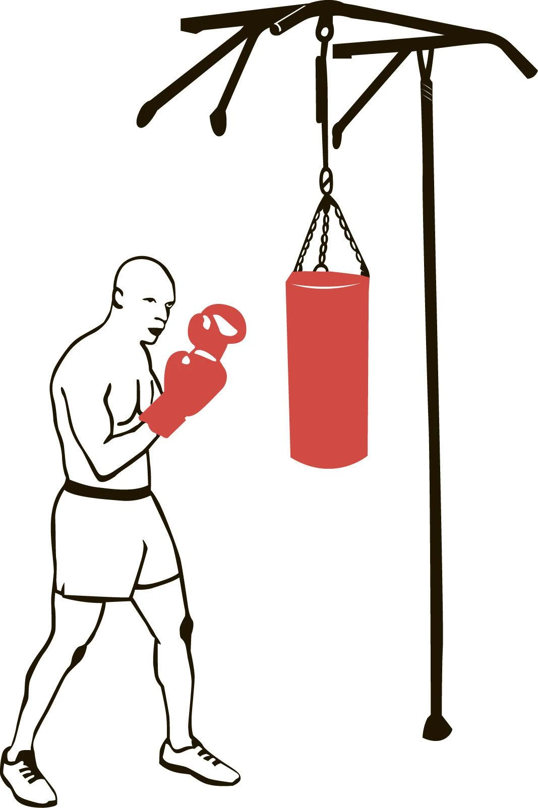 Prie sienos tvirtinamas skersinis + lygiagretės SANRO PRO 3 IN 1 Juodas, iki 200kg