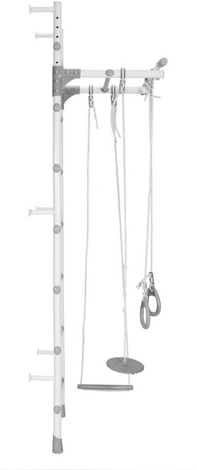 Sanro Sporto kompleksas (gimnastikos sienelė) MAGIC mėtinė-pilka, 217x58cm