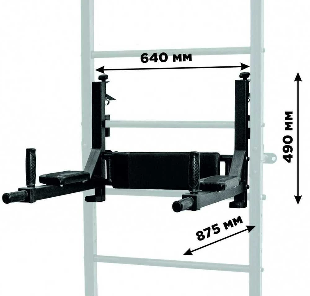 Sanro Sporto kompleksas (gimnastikos sienelė) HERO 3in1 juoda, 241x68,5cm