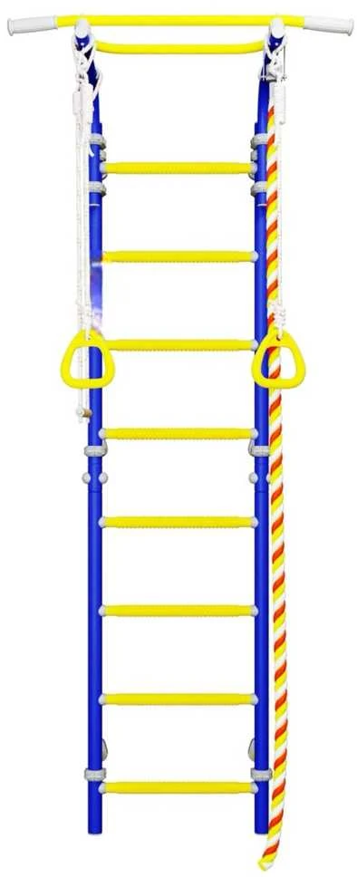 Sporto kompleksas (gimnastikos sienelė) SANRO TOPLINE mėlyna-geltona, 225x49cm
