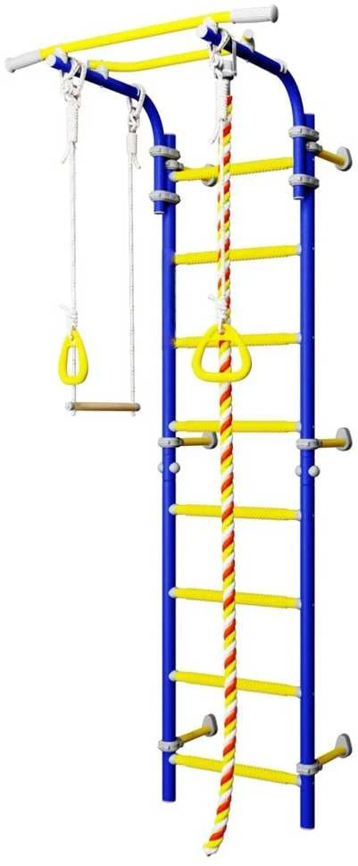 Sporto kompleksas (gimnastikos sienelė) SANRO TOPLINE mėlyna-geltona, 225x49cm