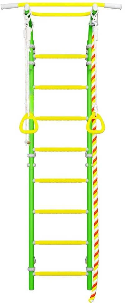 Sporto kompleksas (gimnastikos sienelė) SANRO TOPLINE žalia-geltona, 225x49cm