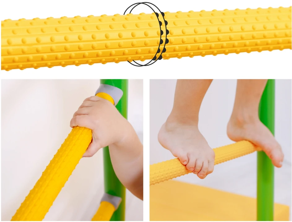 Sporto kompleksas (gimnastikos sienelė) SANRO TOPLINE žalia-geltona, 225x49cm
