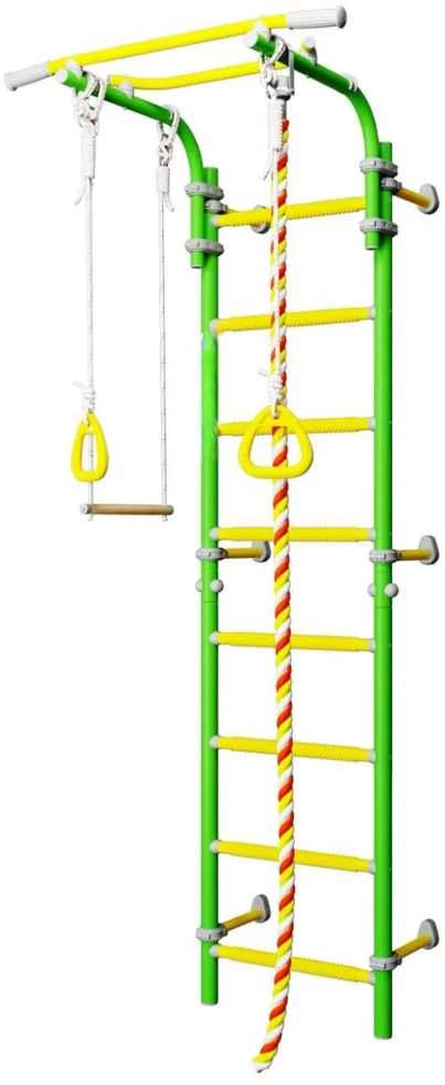 Sporto kompleksas (gimnastikos sienelė) SANRO TOPLINE žalia-geltona, 225x49cm