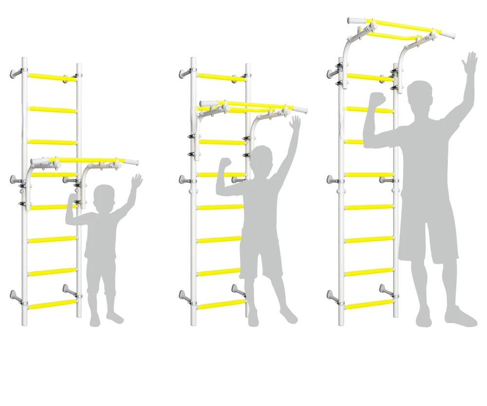 Sporto kompleksas (gimnastikos sienelė) SANRO TOPLINE žalia-geltona, 225x49cm