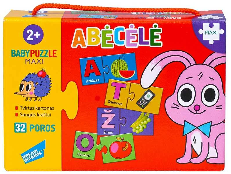 Baby Puzzle dėlionė mažiausiems Abėcėlė