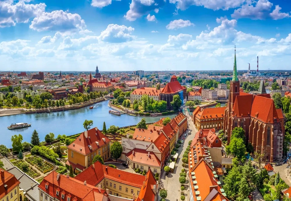 Castorland dėlionė Aerial View Of Wroclaw, Poland 1000 det