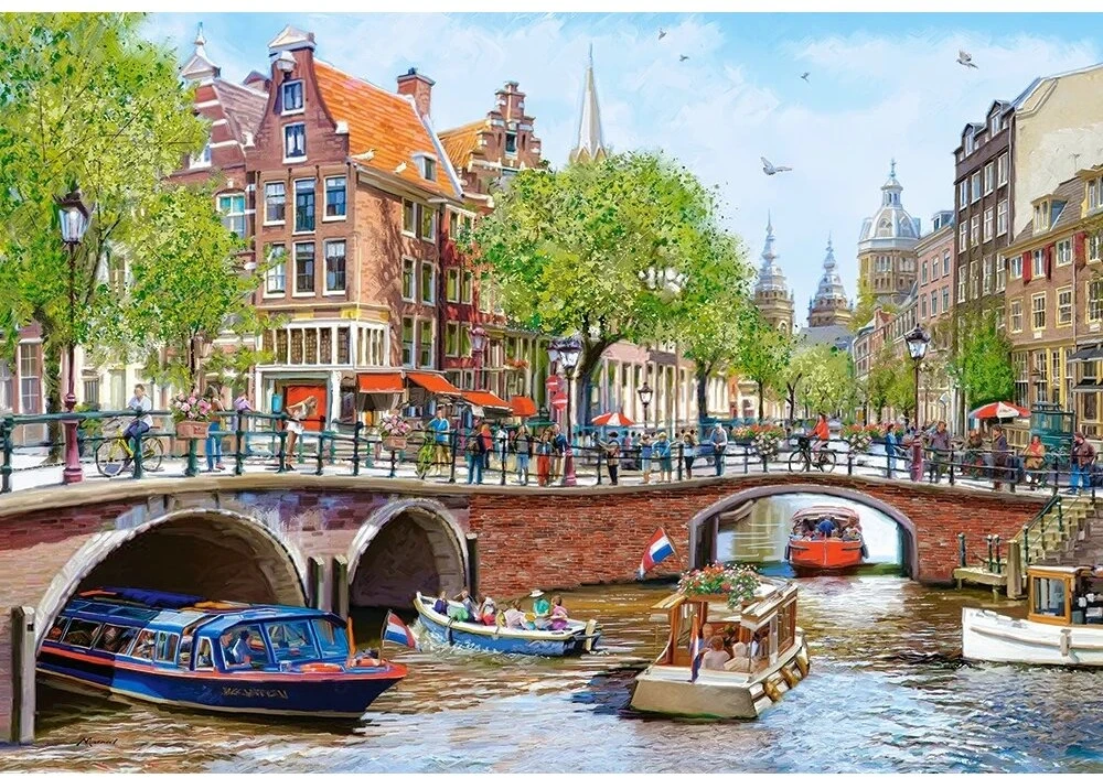 Castorland dėlionė Amsterdam Canals 1000 det