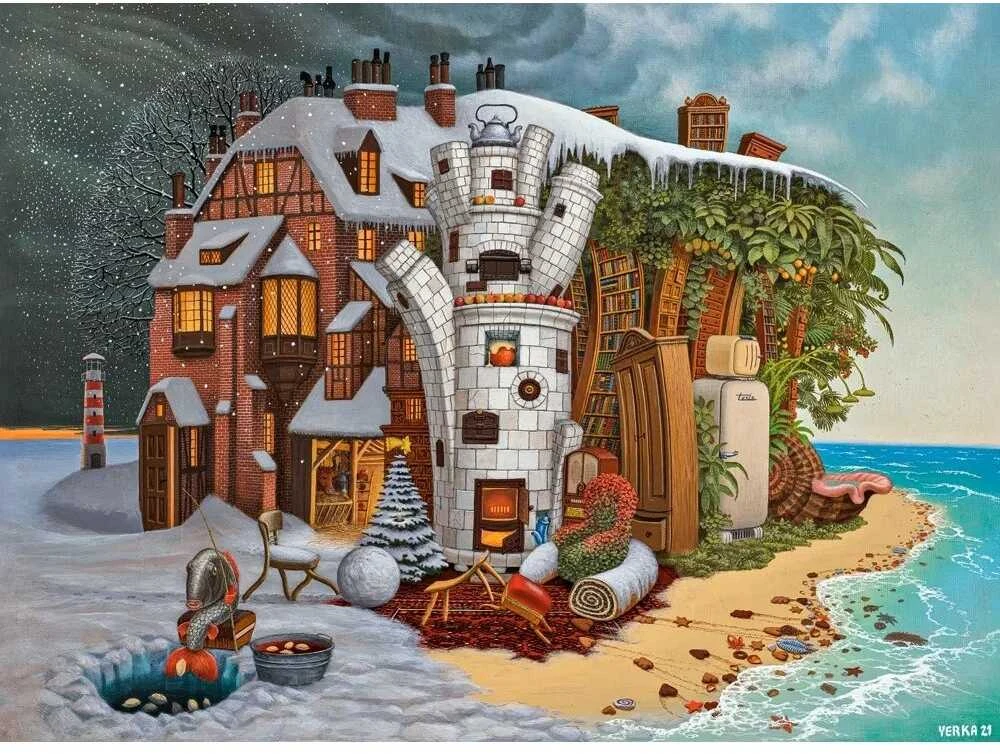 Castorland dėlionė ART kolekcija Christmas Eve Madeira 2000 det