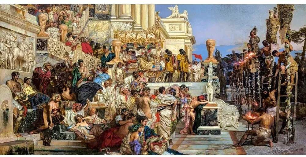 Castorland dėlionė ART kolekcija Nero's Torches, Henryk Siemiradzki 4000 det.