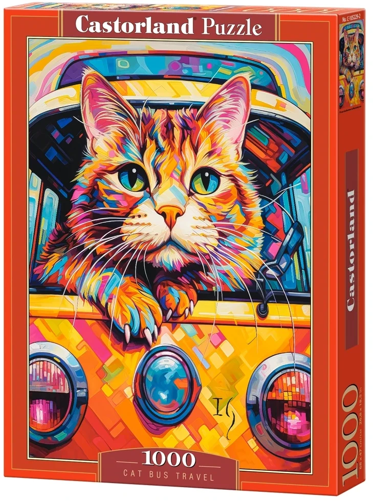 Castorland dėlionė Cat Bus Travel 1000 det.