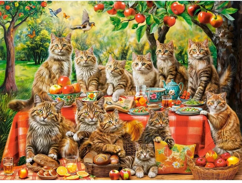 Castorland dėlionė Cat Family Reunion 3000 det.