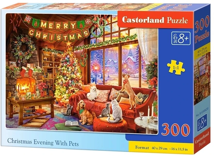 Castorland dėlionė Christmas Evening With Pets 300 det
