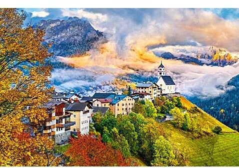 Castorland Dėlionė 4000 vnt. - Colle Santa Lucia, Italija