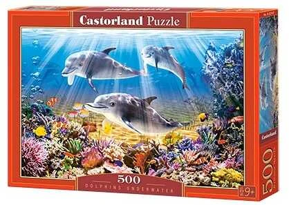 Castorland Dėlionė 500 vnt. - Delfinai po vandeniu