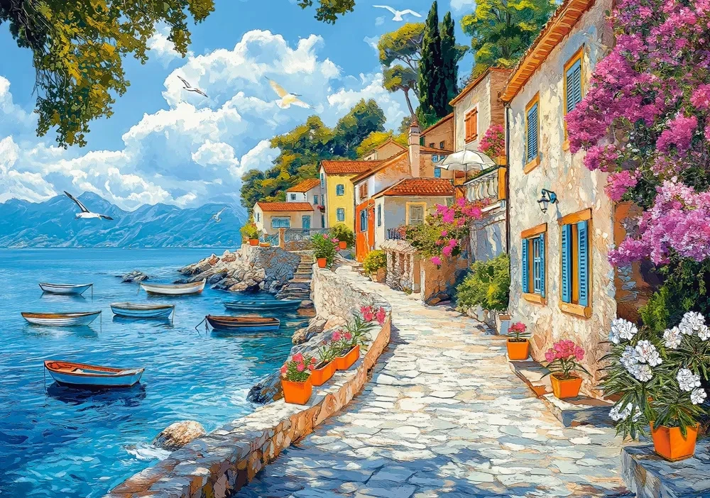 Castorland dėlionė Mediterranean Walk 500 det