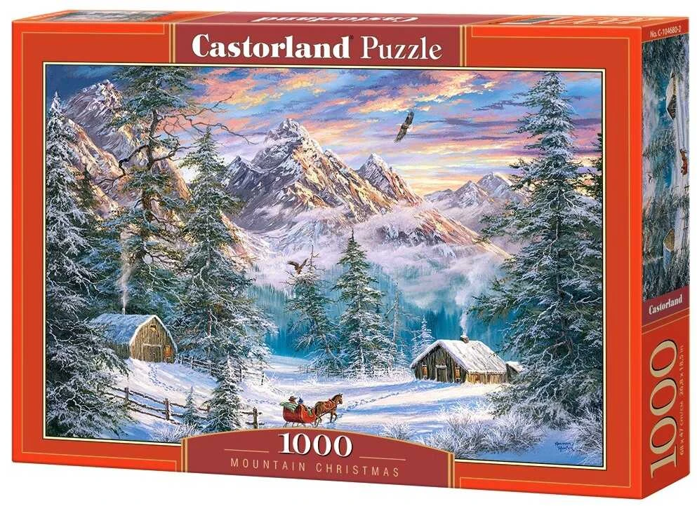 Castorland Dėlionė 1000 vnt. - Žiema kalnuose