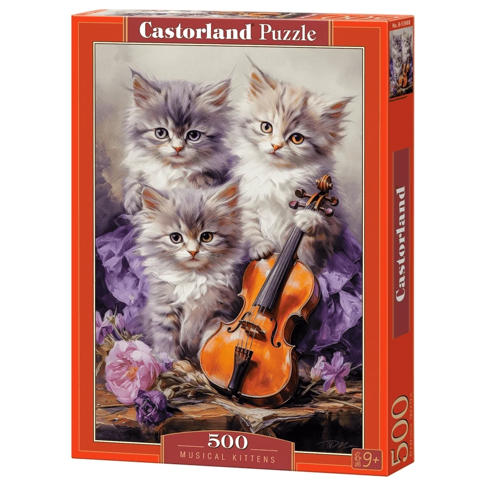 Castorland Dėlionė 500 vnt. - Kačiukai aprašymas - Prekės nuotrauka