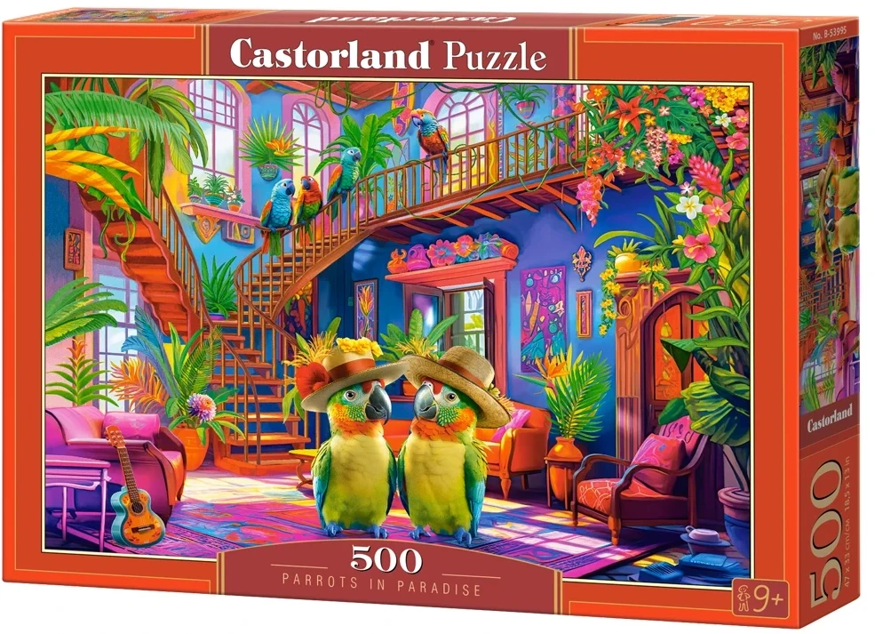 Castorland dėlionė Parrots in Paradise 500 det
