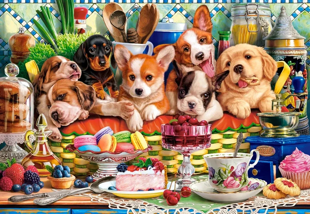 Castorland dėlionė Puppies Dessert 1000 det.