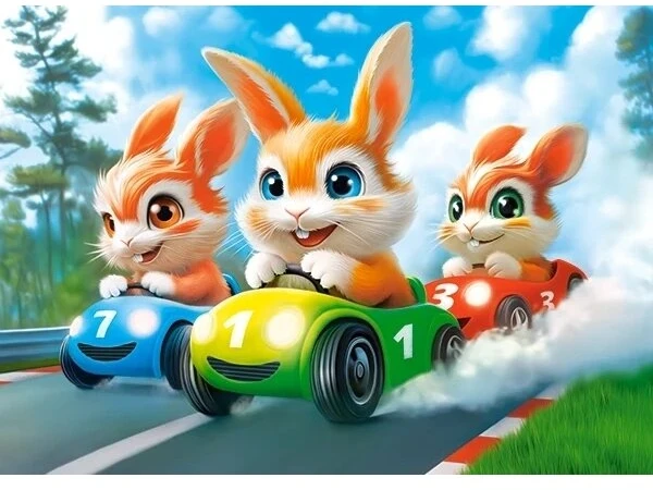 Castorland dėlionė Rabbit Racing 120 det