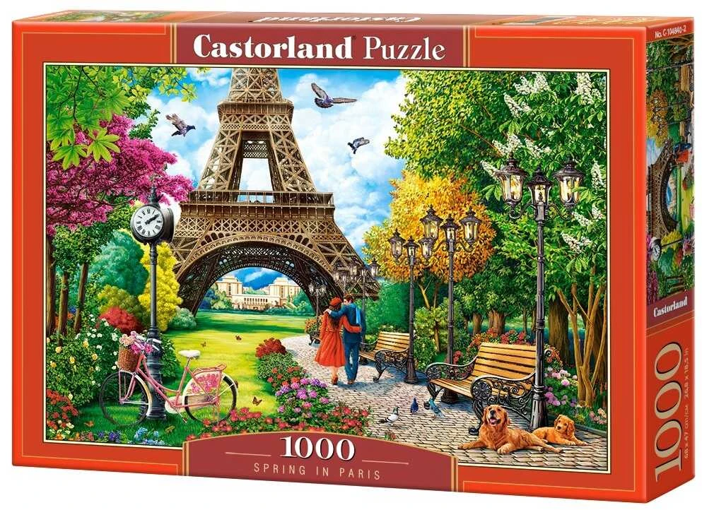 Castorland Dėlionė 1000 vnt. - Pavasaris Paryžiuje
