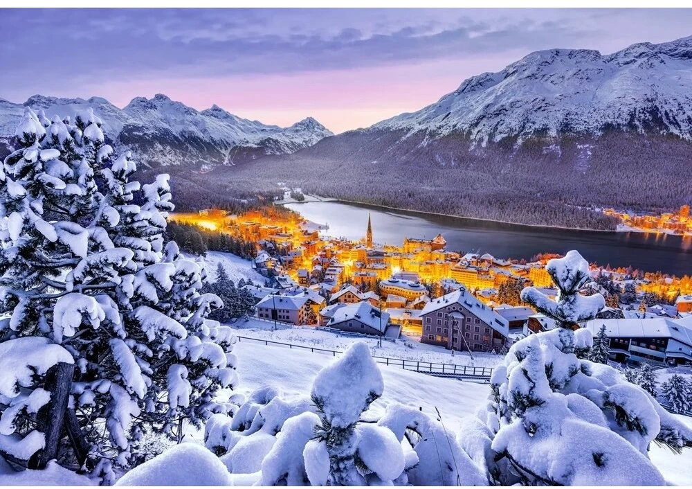 Castorland dėlionė St. Moritz, Switzerland 1000 det