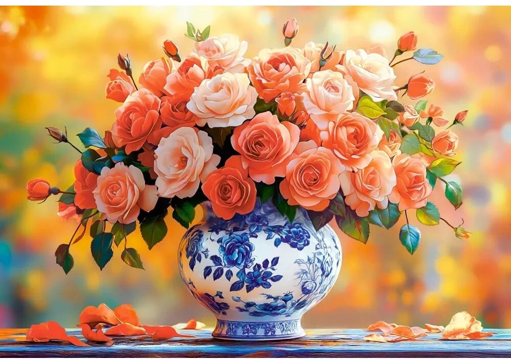Castorland dėlionė Summer Roses 1500 det.