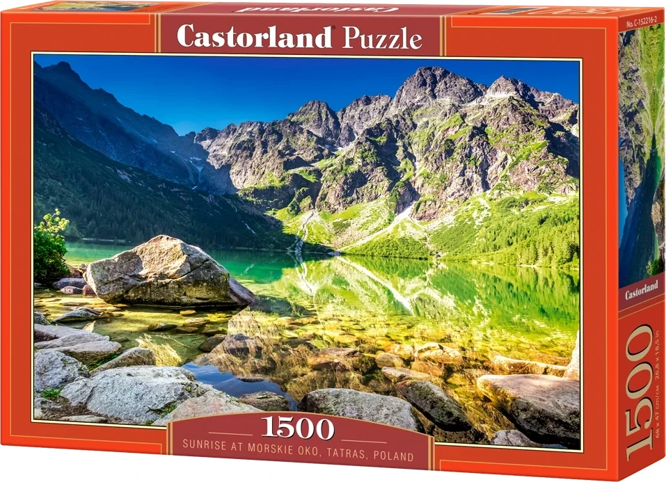 Castorland dėlionė Sunrise at Morskie Oko Tatras Poland 1500 det.