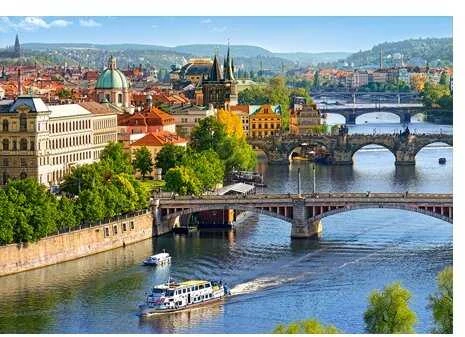 Castorland dėlionė Tiltų vaizdas Prahoje 500 det