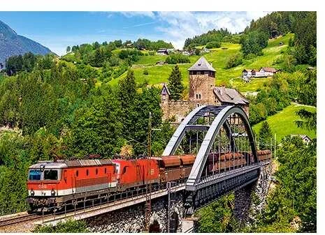 Castorland dėlionė Train on the Bridge 500 det.