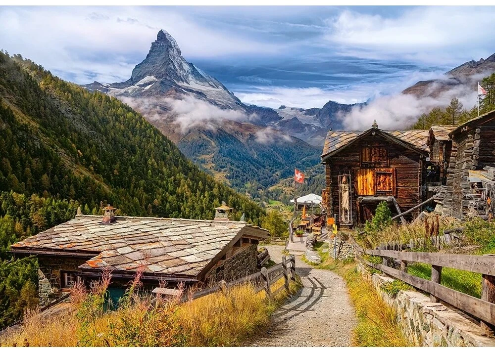 Castorland dėlionė View of the Matterhorn, Switzerland 1500 det.