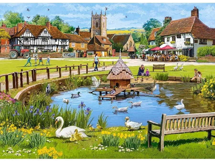 Castorland dėlionė Village Center Life 300 det