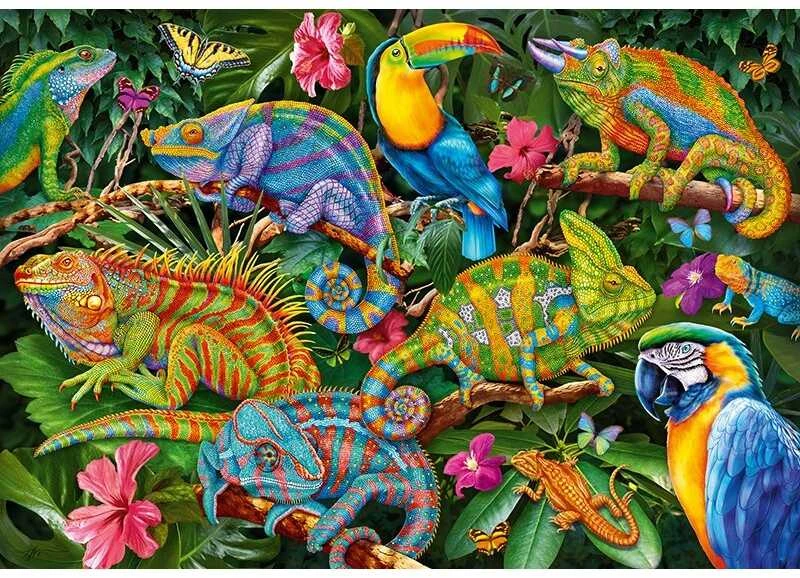 Cherry Pazzi CherryPazzi dėlionė Amazing Chameleonas 2000 det.