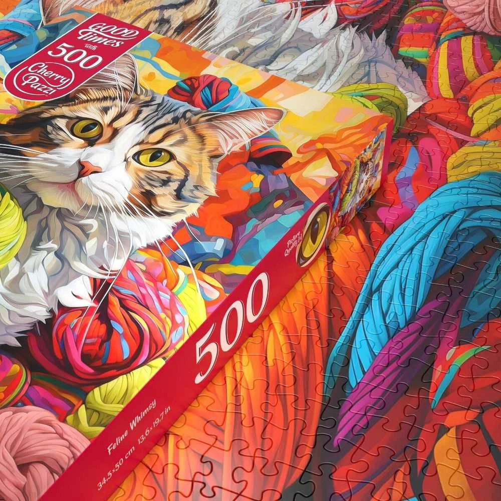Cherry Pazzi CherryPazzi dėlionė Feline Whimsy 500 det