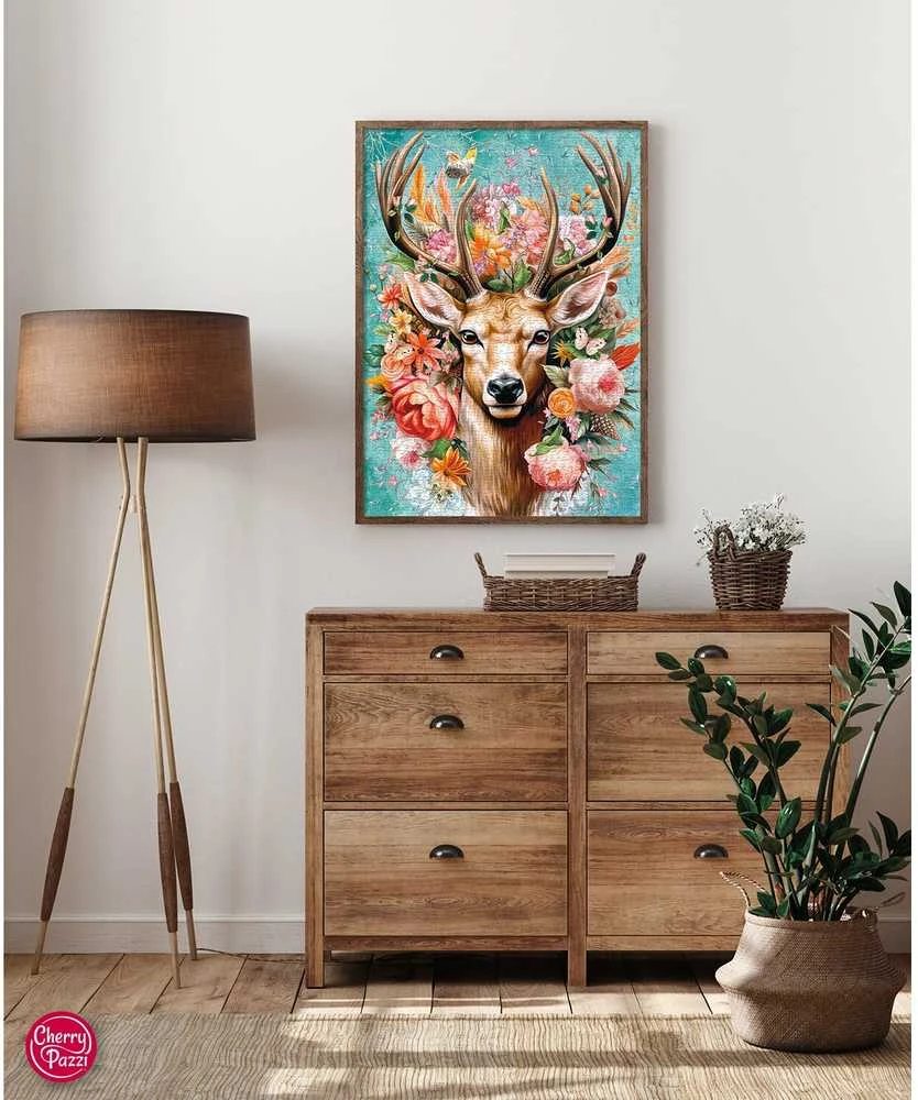 Cherry Pazzi CherryPazzi dėlionė Flower Deer 1000 det