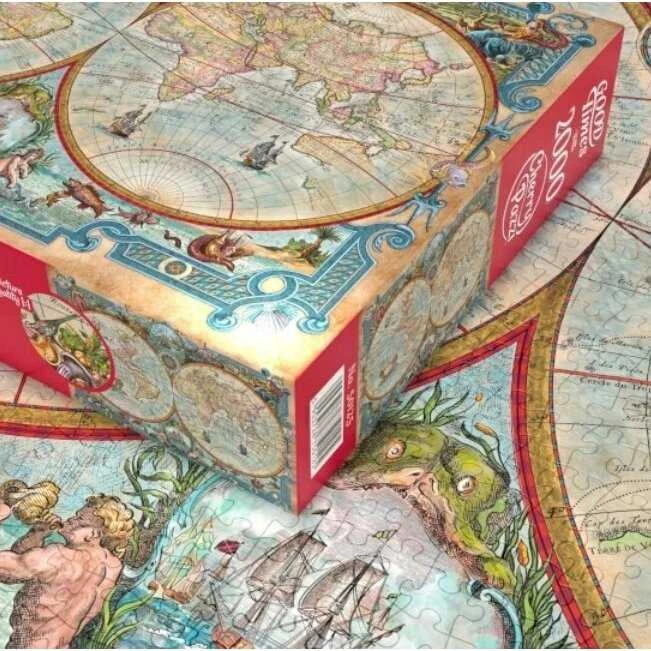 Cherry Pazzi CherryPazzi dėlionė Great Discoveries World Map 2000 det.