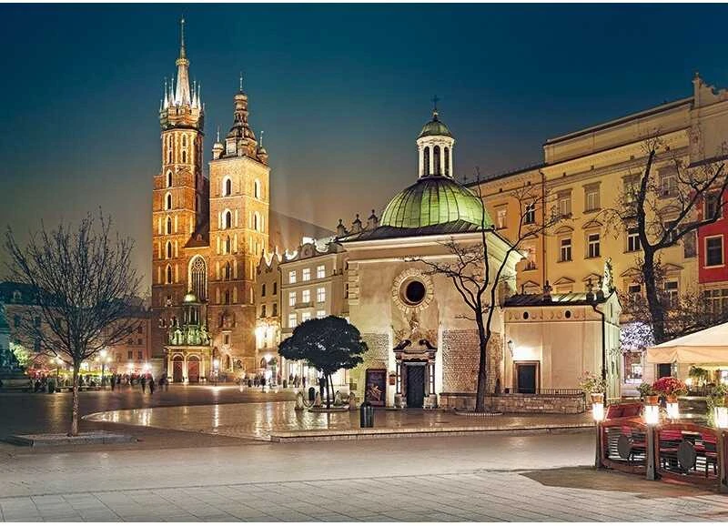 Cherry Pazzi CherryPazzi dėlionė Market square in Cracow 1000 det.