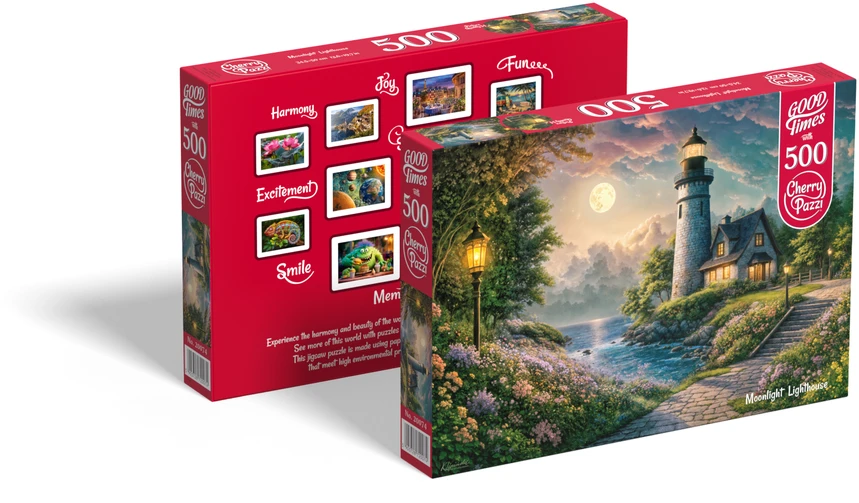 Cherry Pazzi CherryPazzi dėlionė Moonlight Lighthouse 500 det
