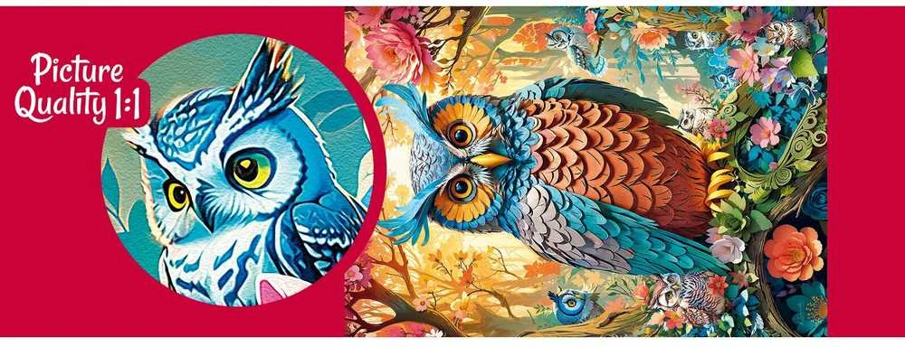 Cherry Pazzi CherryPazzi dėlionė Quilled Owl 1000 det