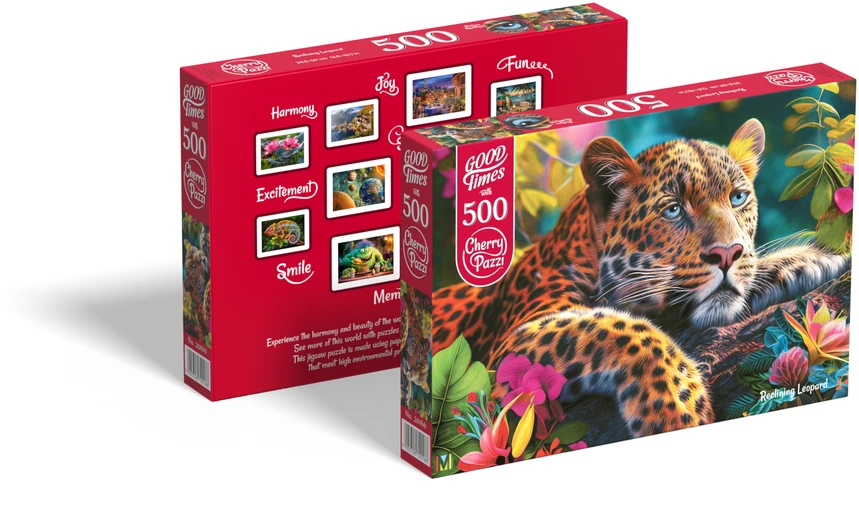 Cherry Pazzi CherryPazzi dėlionė Reclining Leopard 500 det