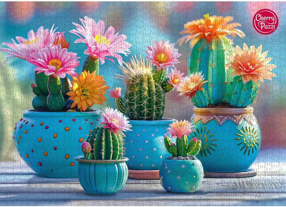 Nezatříděno CherryPazzi dėlionė Bloomy Cactus Fireworks 1000 det