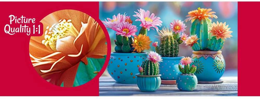Nezatříděno CherryPazzi dėlionė Bloomy Cactus Fireworks 1000 det