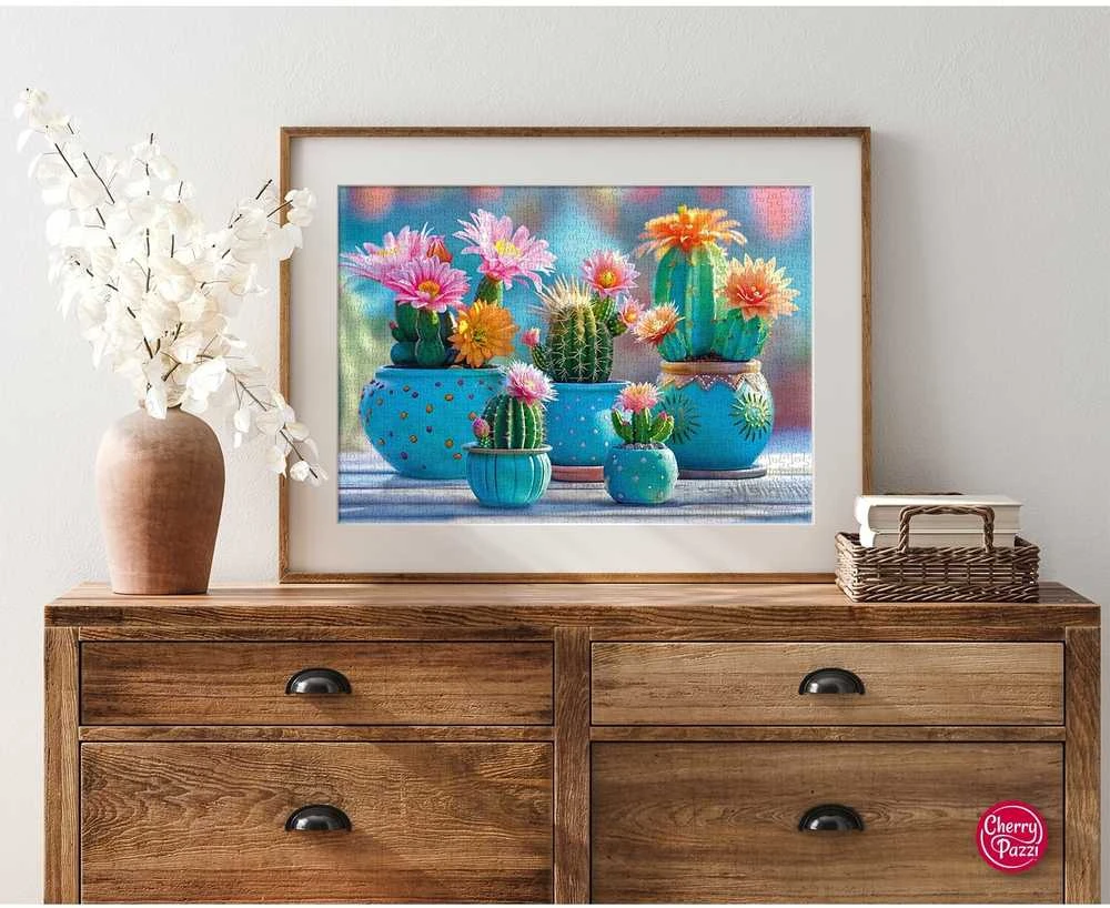 Nezatříděno CherryPazzi dėlionė Bloomy Cactus Fireworks 1000 det